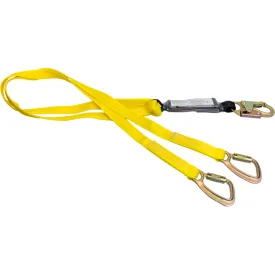 446AW - Dual leg 6' shock absorbing lanyard