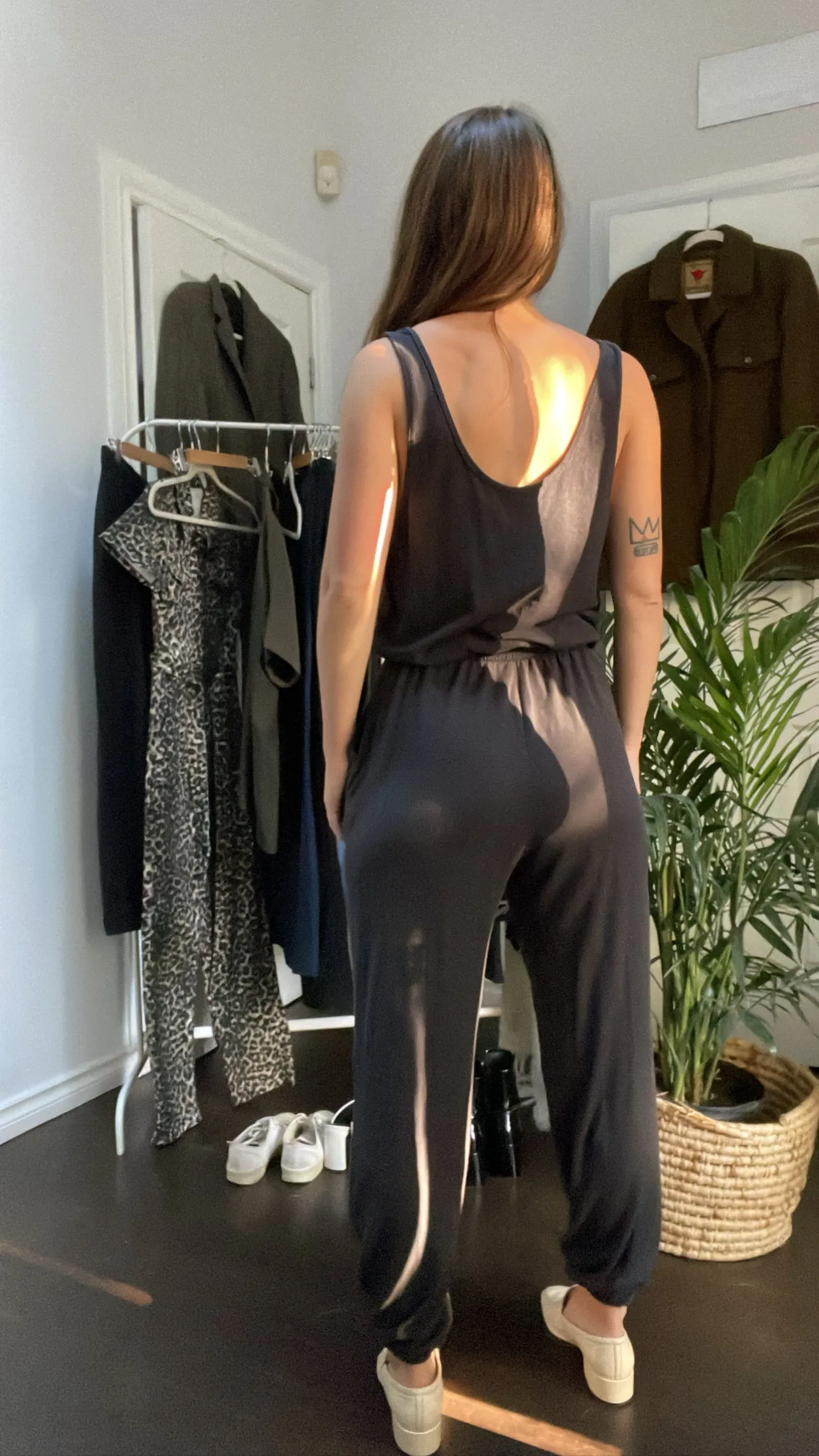 Aerie Cotton Track Jumpsuit - S