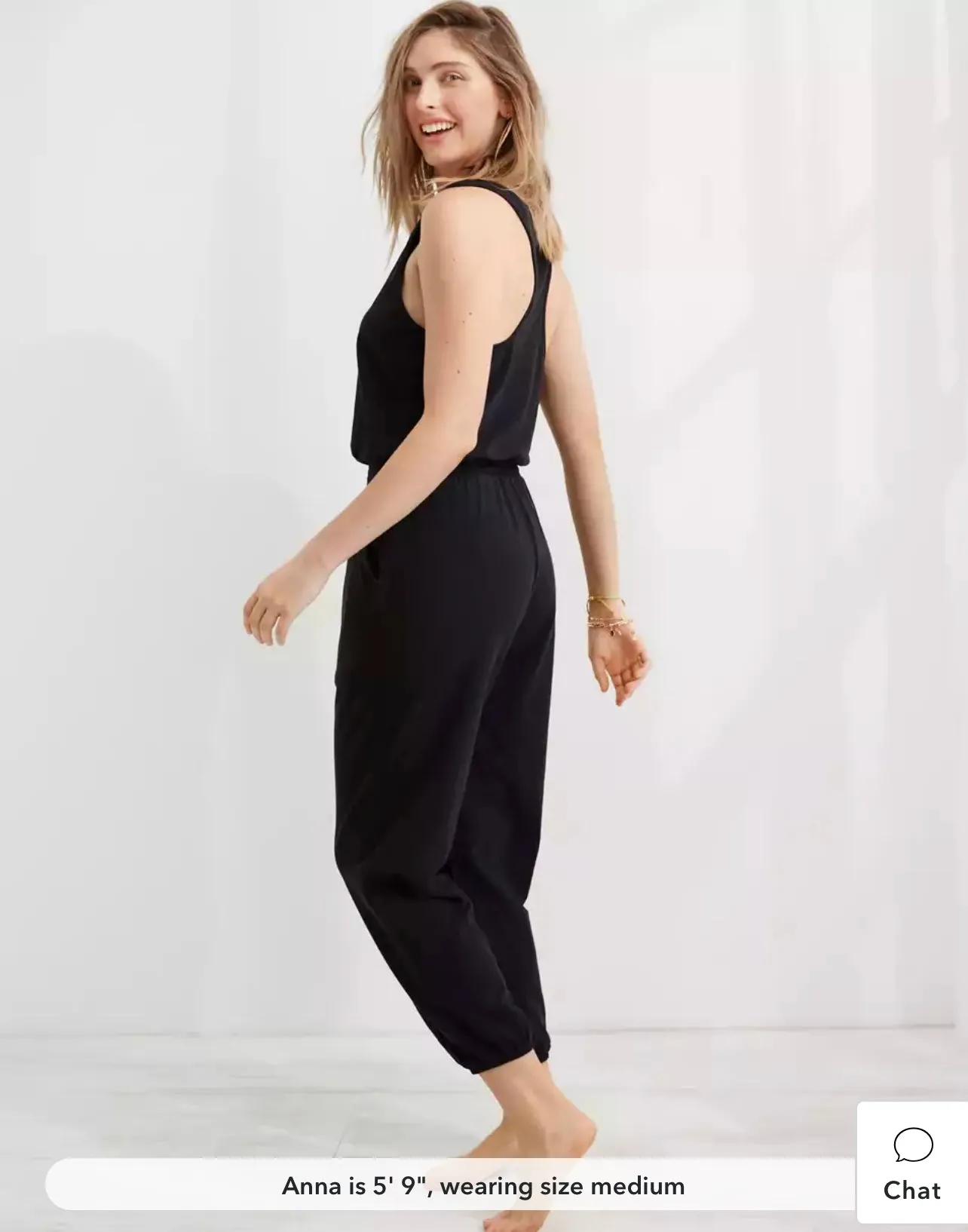 Aerie Cotton Track Jumpsuit - S