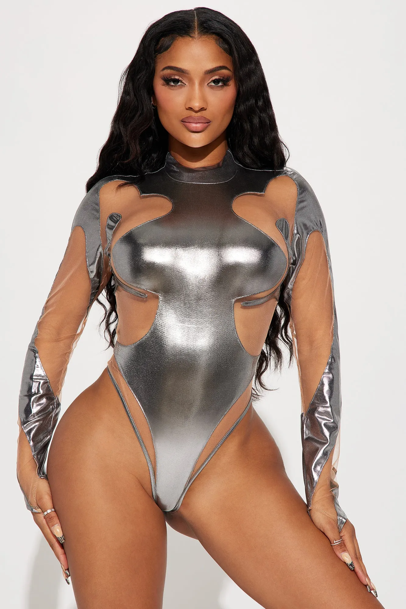 After Dawn Bodysuit - Silver
