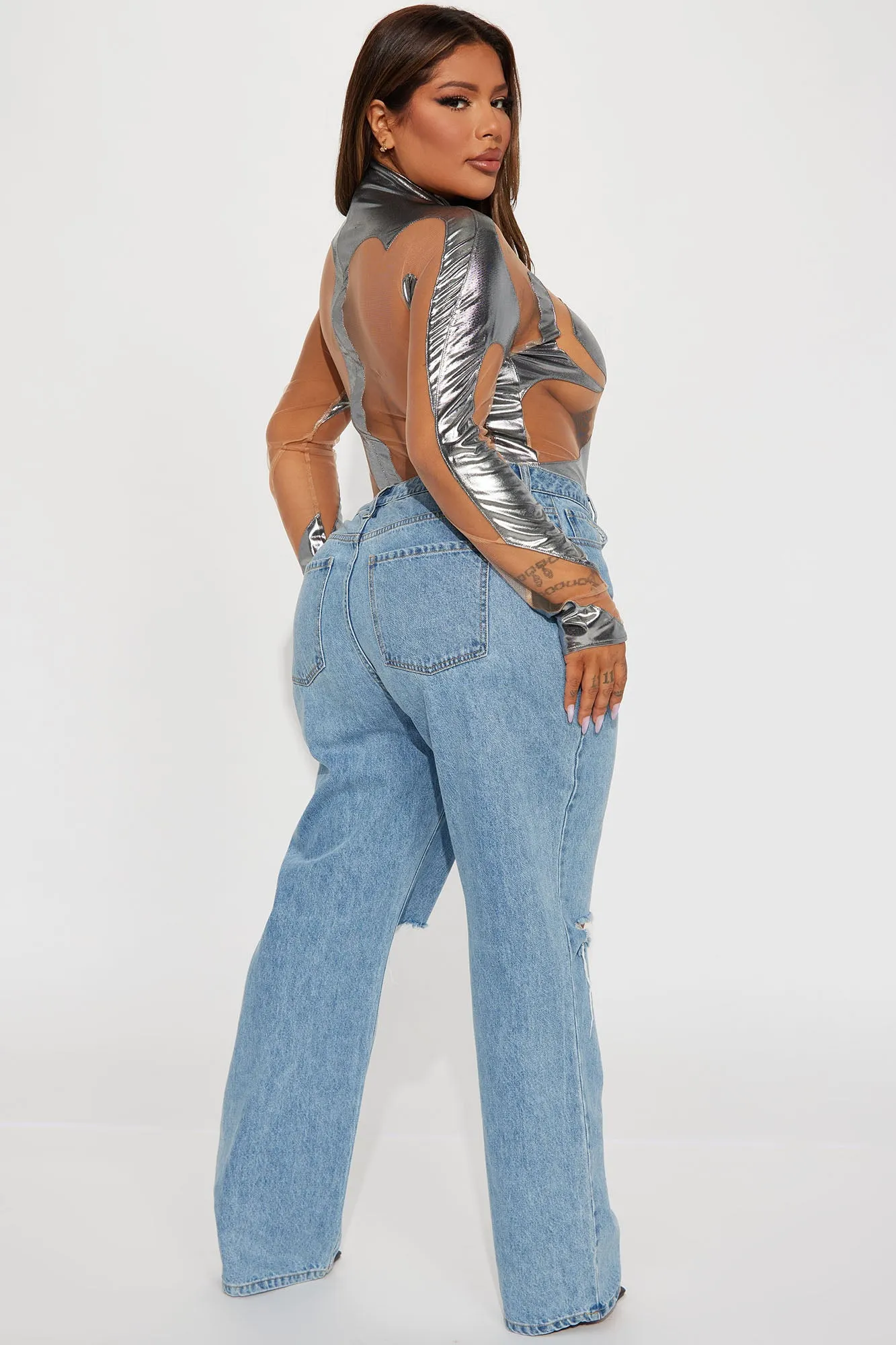 After Dawn Bodysuit - Silver