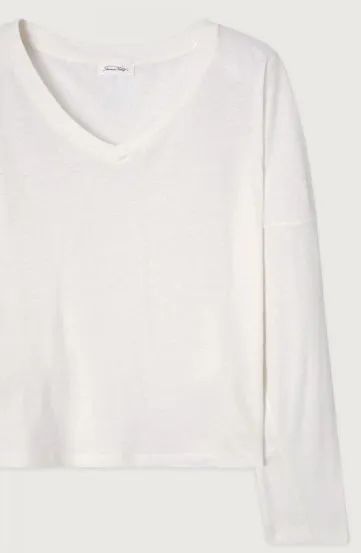 Aksun Long Sleeve Tee - Blanc