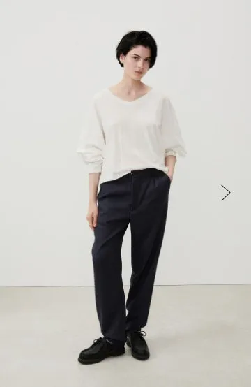 Aksun Long Sleeve Tee - Blanc