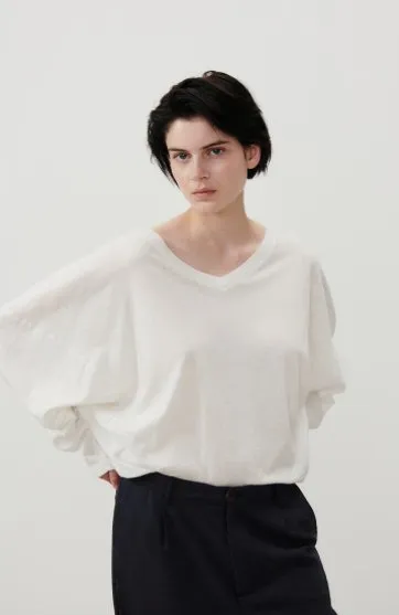 Aksun Long Sleeve Tee - Blanc