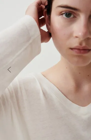 Aksun Long Sleeve Tee - Blanc