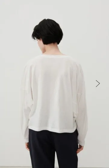 Aksun Long Sleeve Tee - Blanc