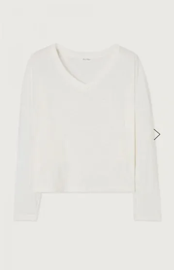 Aksun Long Sleeve Tee - Blanc