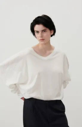 Aksun Long Sleeve Tee - Blanc