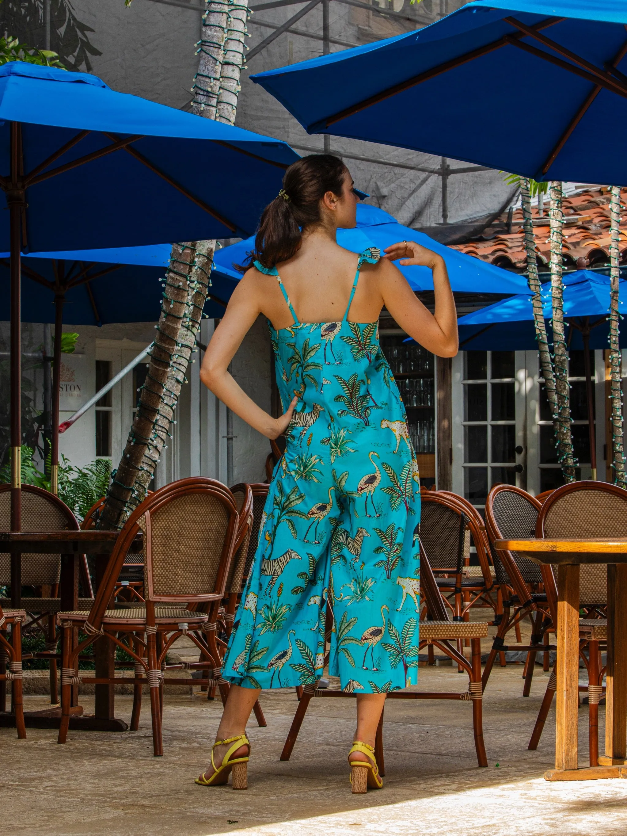 Angel Jumpsuit | Zoo Sapphire Sea
