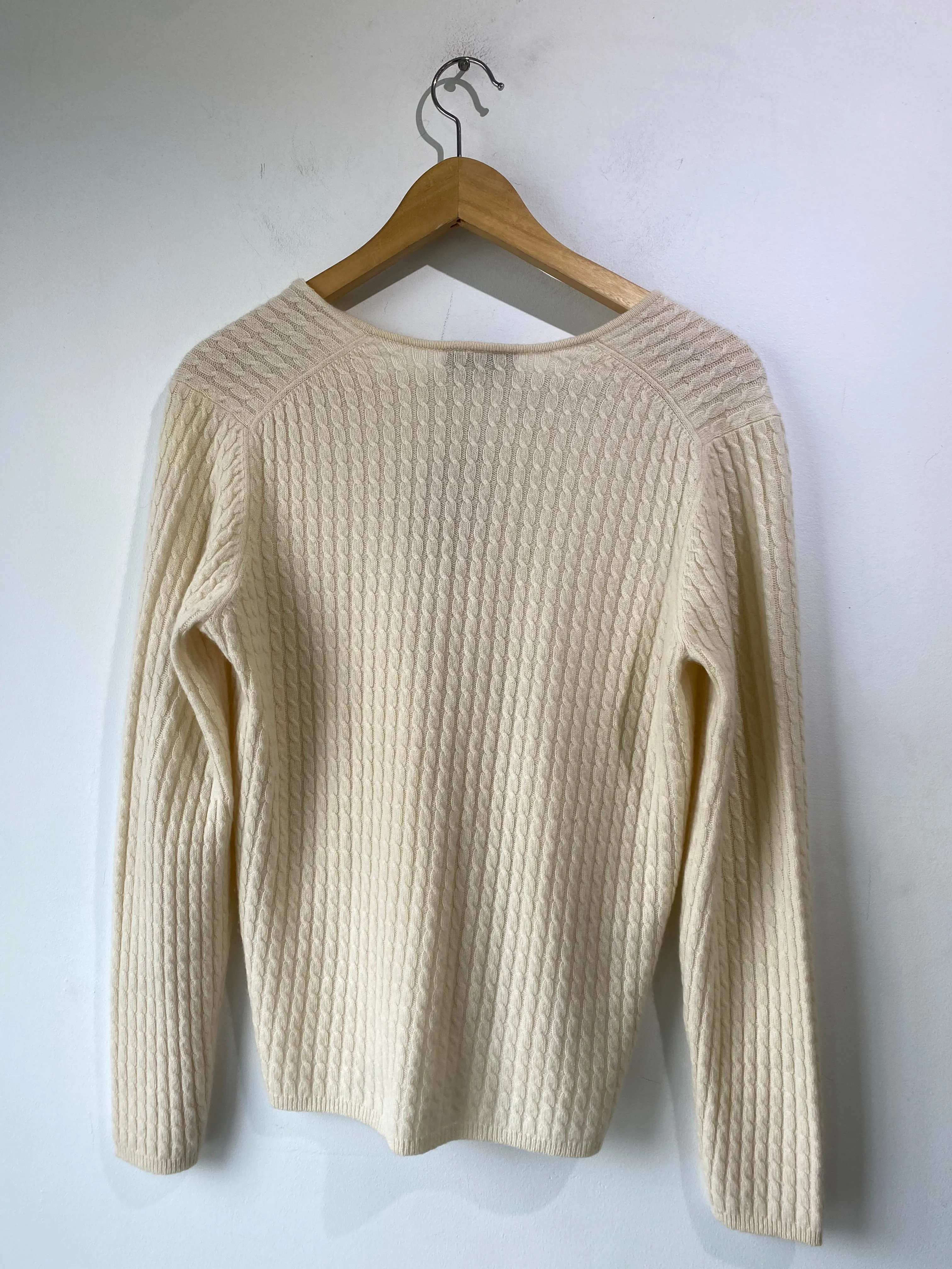 Ann Taylor White Cashmere Sweater