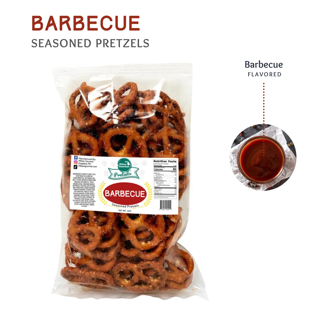 Barbecue - Small Batch Gourmet Pretzels by Mitten Gourmet
