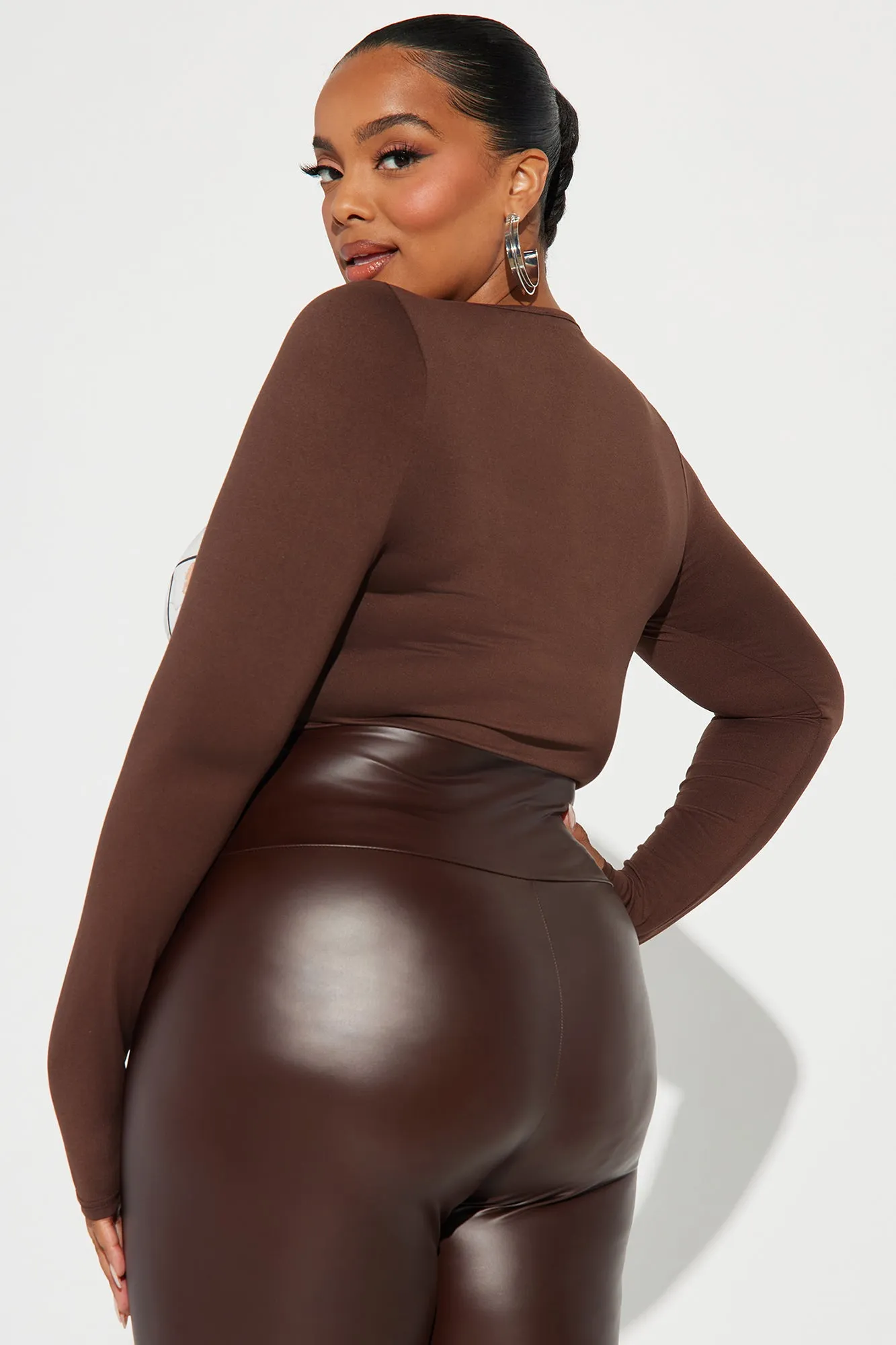 Beauty In All Angles Bodysuit - Brown/combo