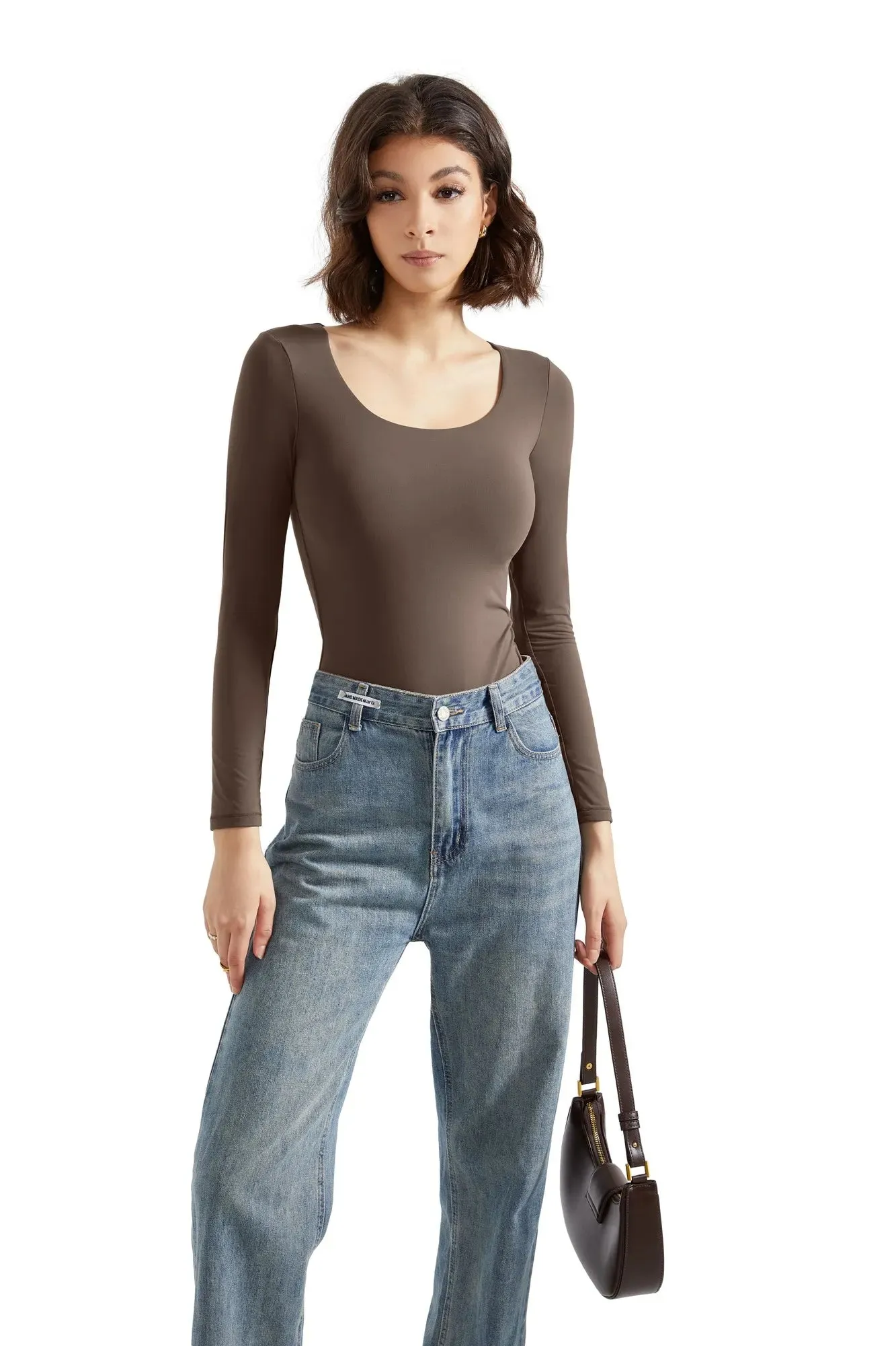 Buttery Soft Scoop Neck Bodysuit - Long Sleeve