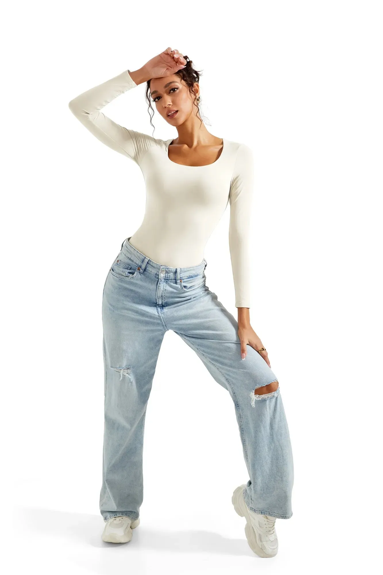 Buttery Soft Scoop Neck Bodysuit - Long Sleeve