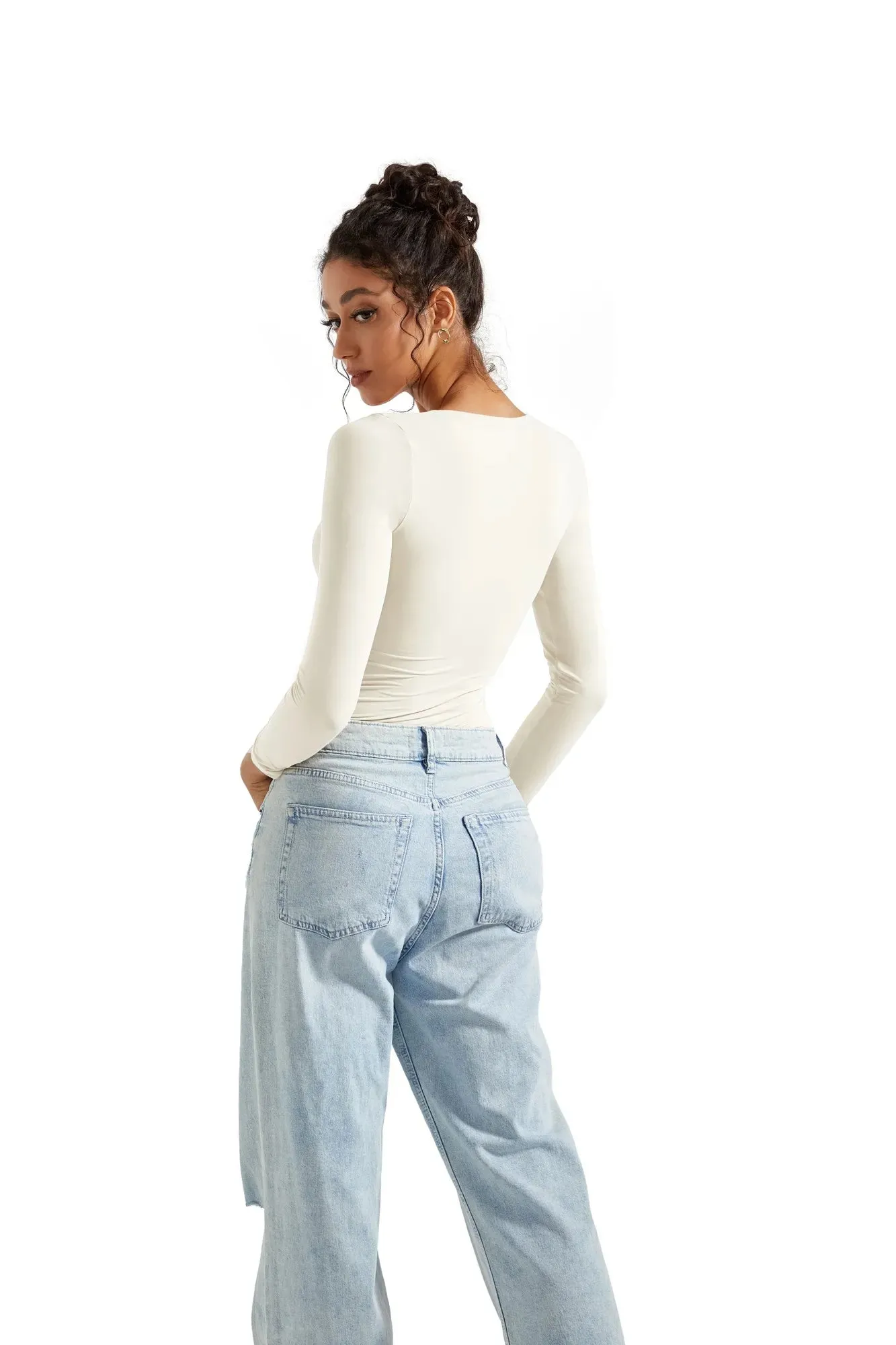Buttery Soft Scoop Neck Bodysuit - Long Sleeve