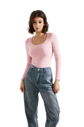 Buttery Soft Scoop Neck Bodysuit - Long Sleeve