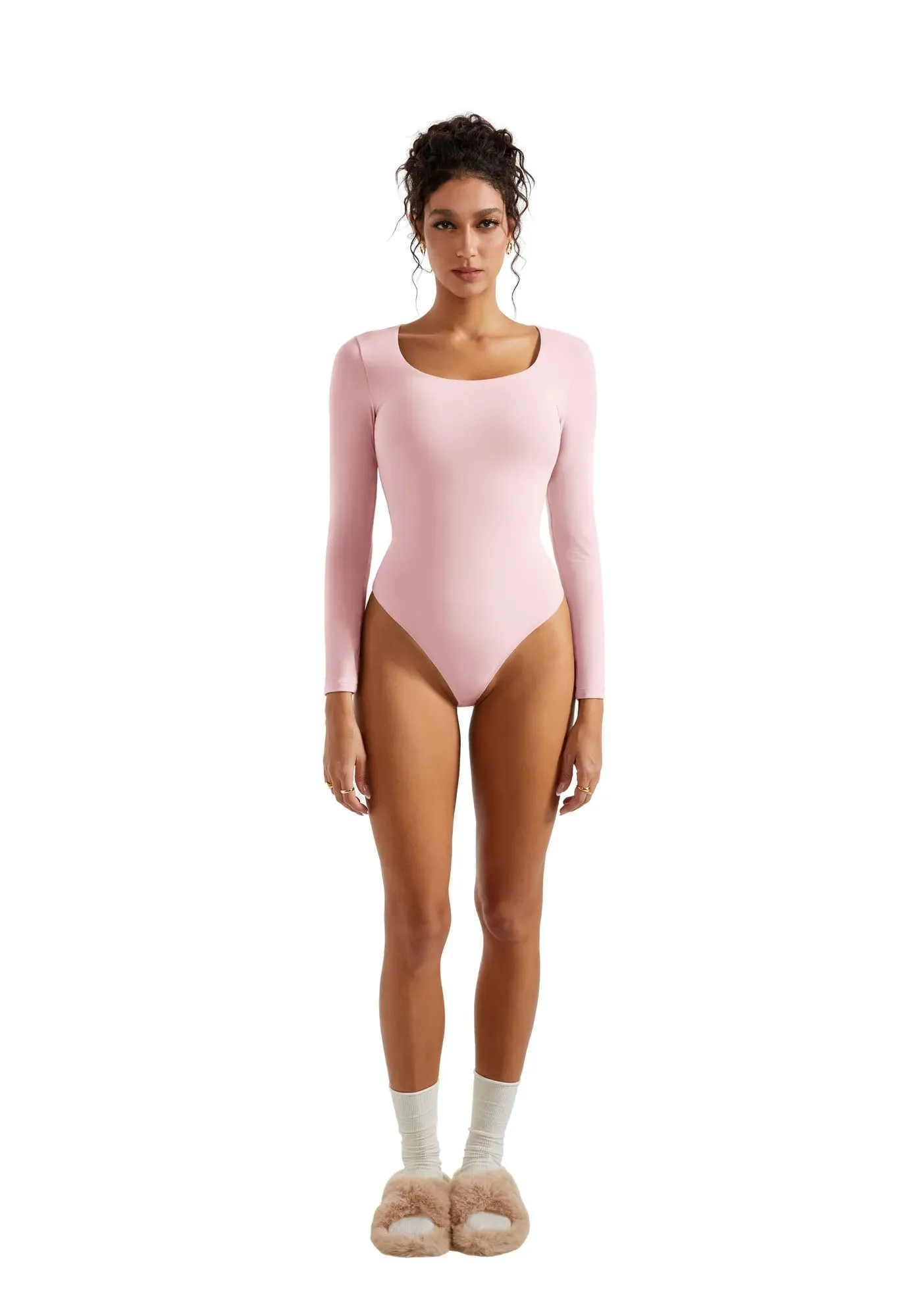 Buttery Soft Scoop Neck Bodysuit - Long Sleeve
