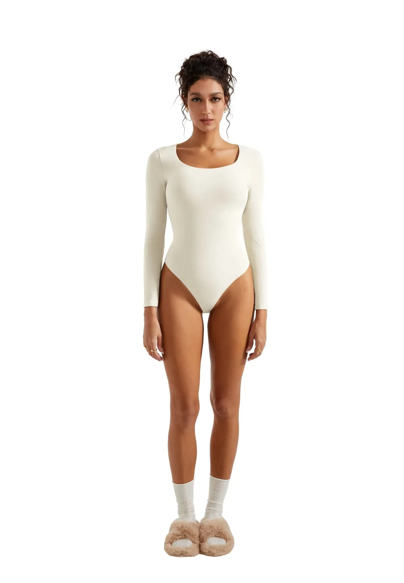Buttery Soft Scoop Neck Bodysuit - Long Sleeve