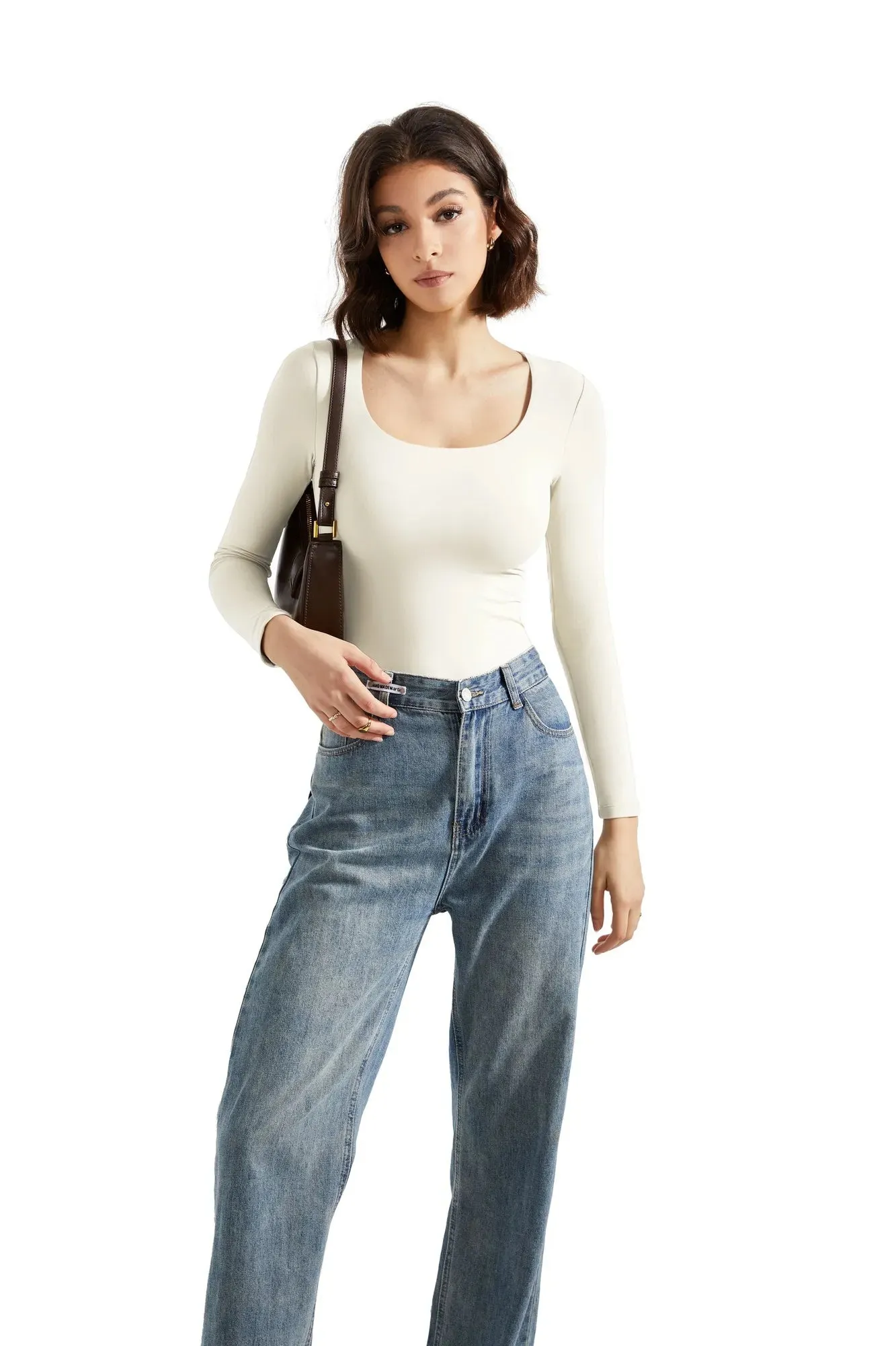 Buttery Soft Scoop Neck Bodysuit - Long Sleeve