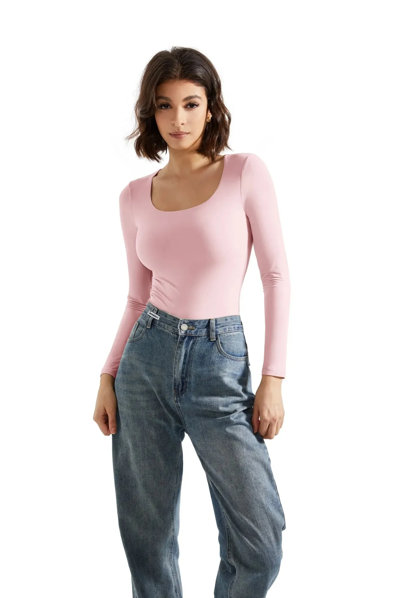 Buttery Soft Scoop Neck Bodysuit - Long Sleeve