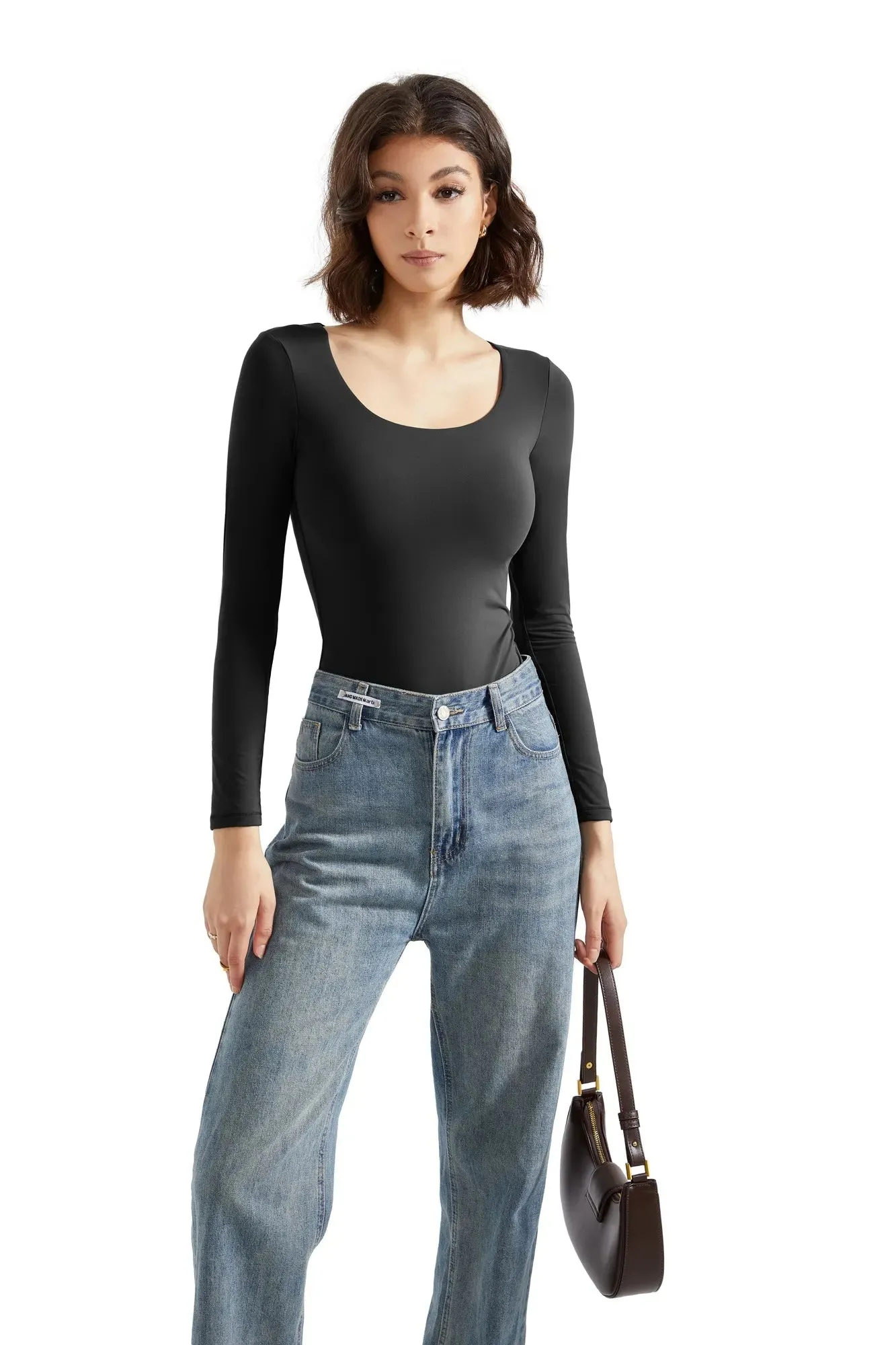 Buttery Soft Scoop Neck Bodysuit - Long Sleeve