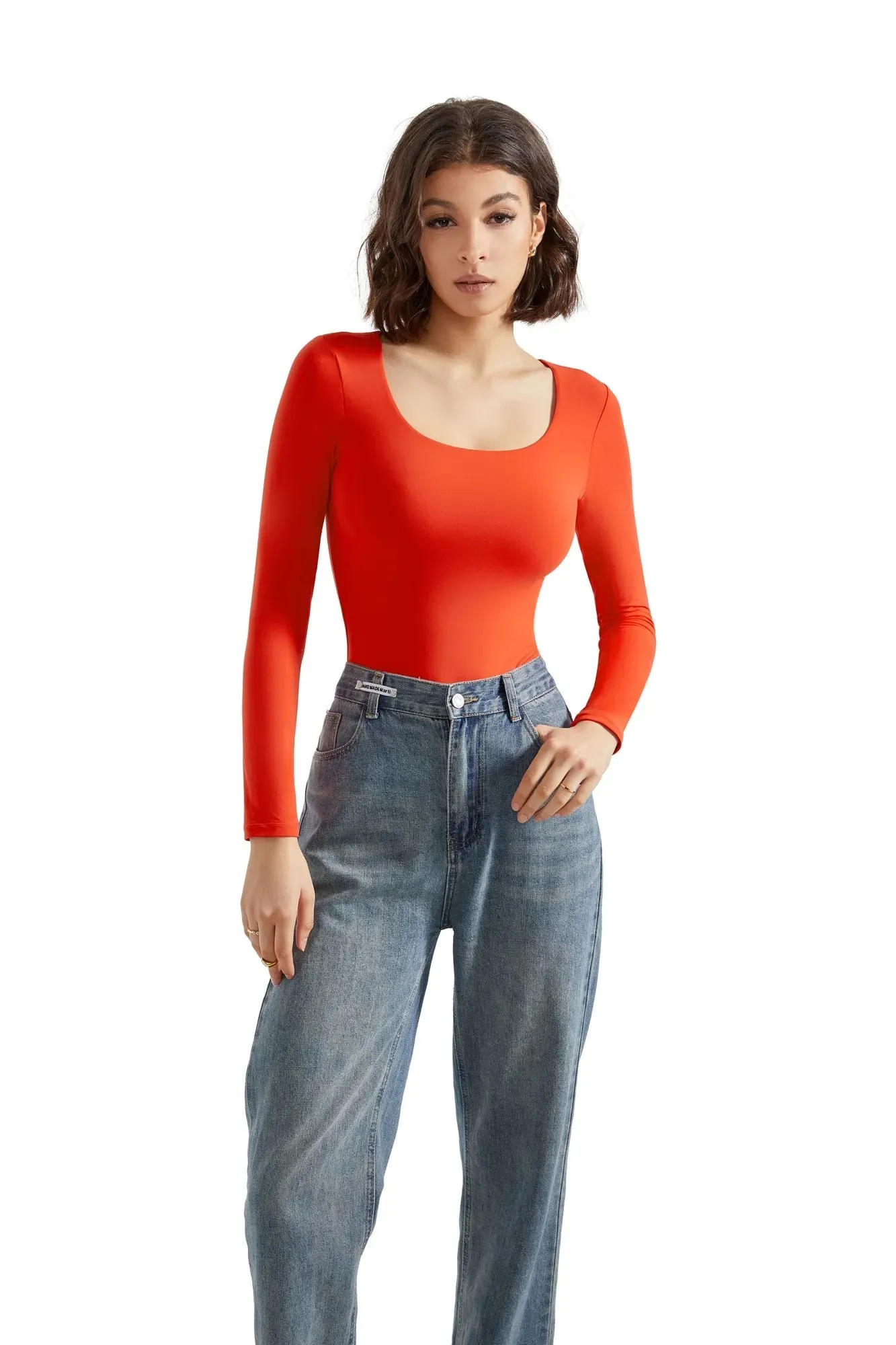 Buttery Soft Scoop Neck Bodysuit - Long Sleeve