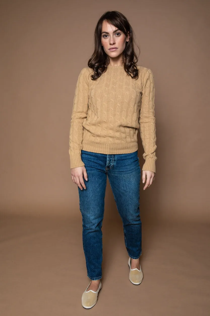 Cable Roundneck | camel