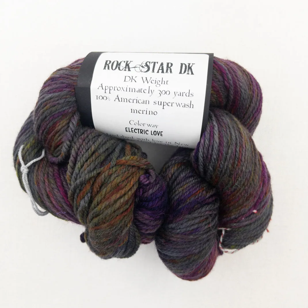 Cadenza Cross-Over Baby Sweater (Rockstar version) Knitting Kit | Molly Girl Rockstar DK