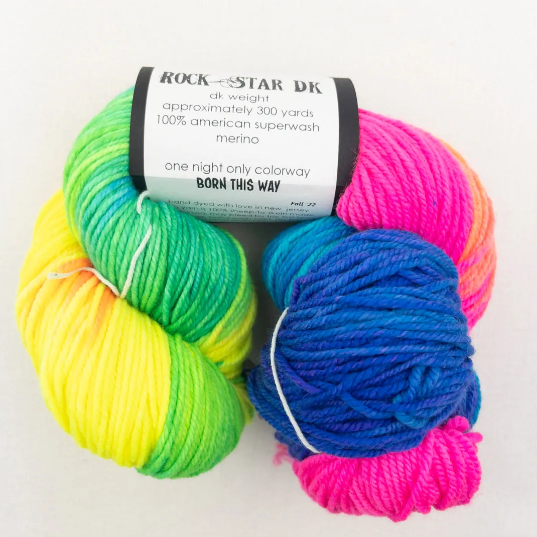 Cadenza Cross-Over Baby Sweater (Rockstar version) Knitting Kit | Molly Girl Rockstar DK