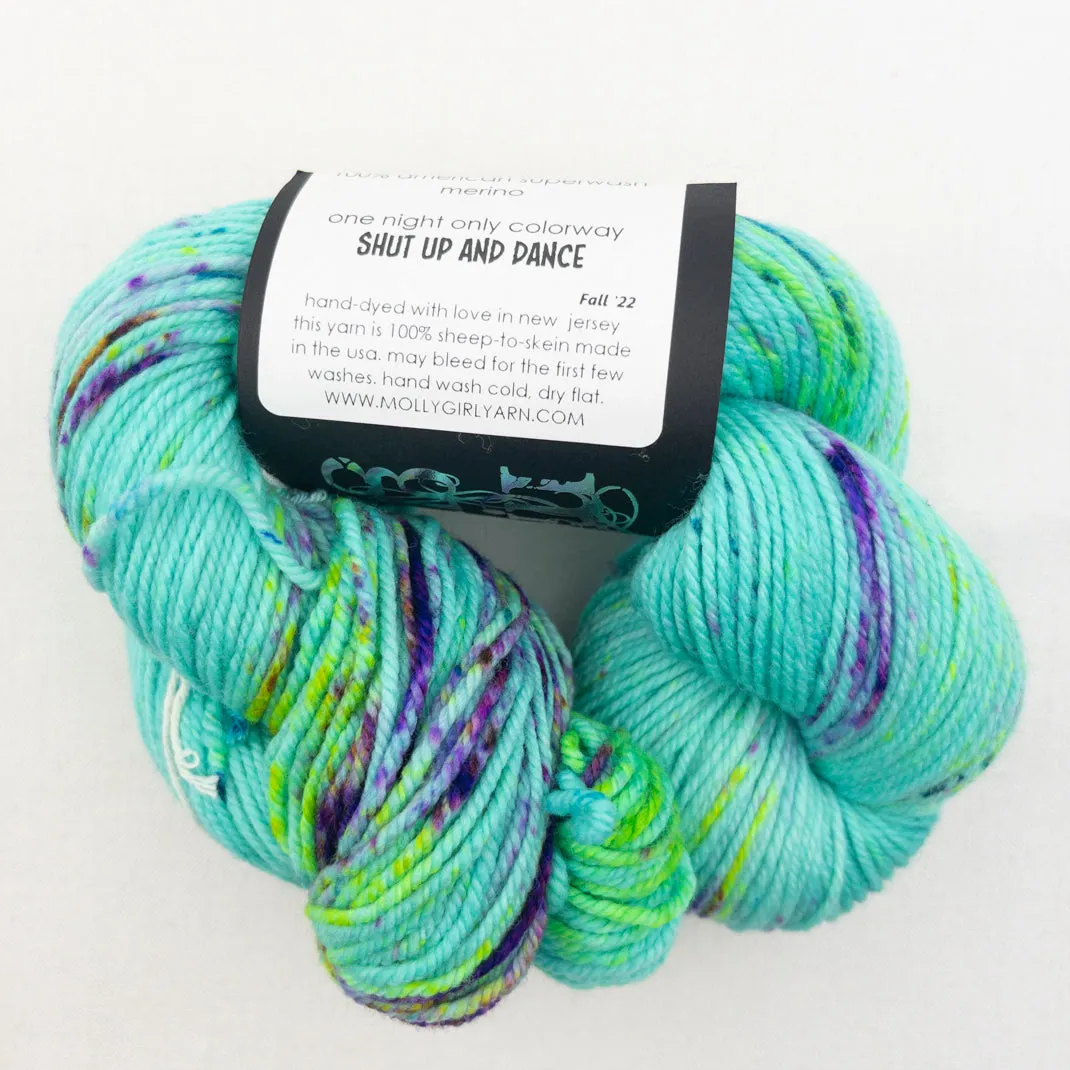 Cadenza Cross-Over Baby Sweater (Rockstar version) Knitting Kit | Molly Girl Rockstar DK