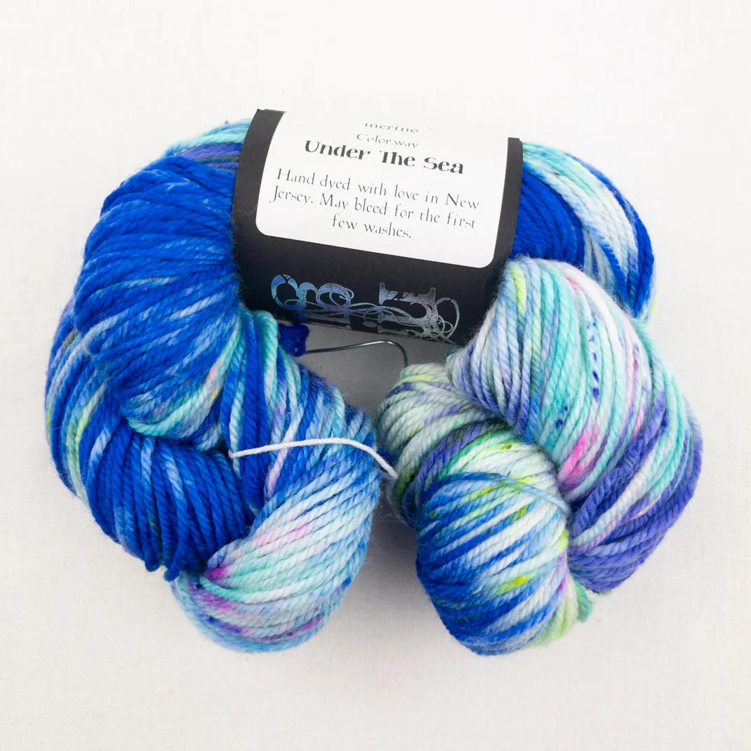 Cadenza Cross-Over Baby Sweater (Rockstar version) Knitting Kit | Molly Girl Rockstar DK