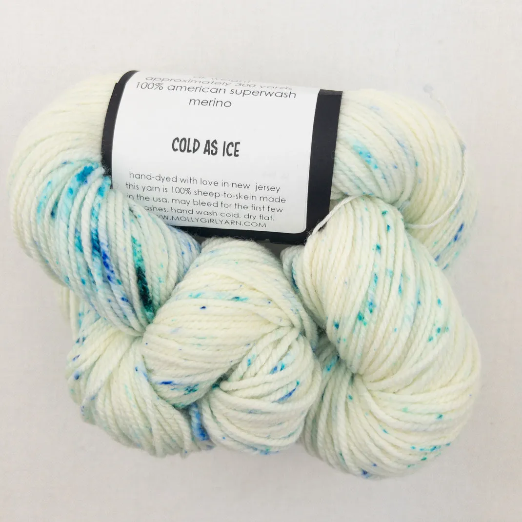 Cadenza Cross-Over Baby Sweater (Rockstar version) Knitting Kit | Molly Girl Rockstar DK