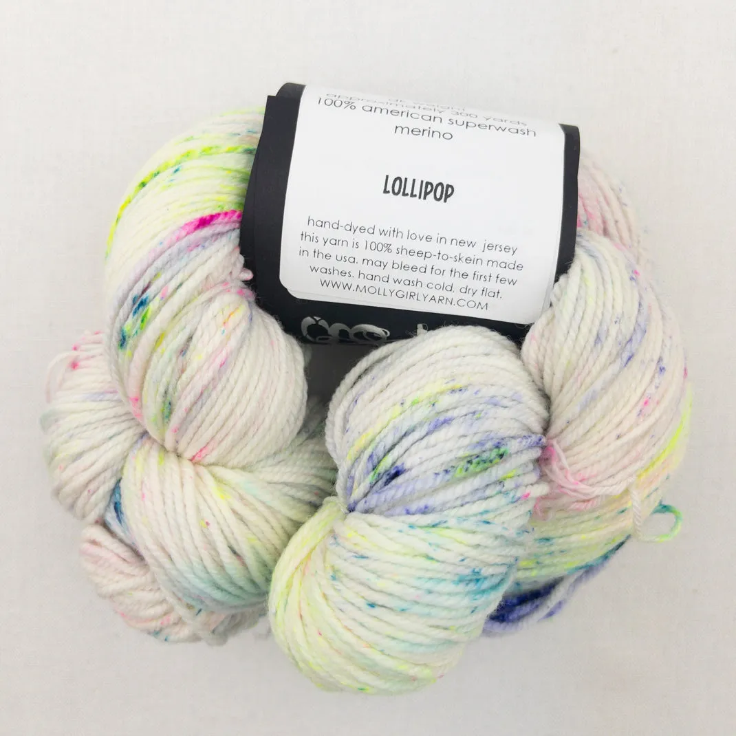 Cadenza Cross-Over Baby Sweater (Rockstar version) Knitting Kit | Molly Girl Rockstar DK