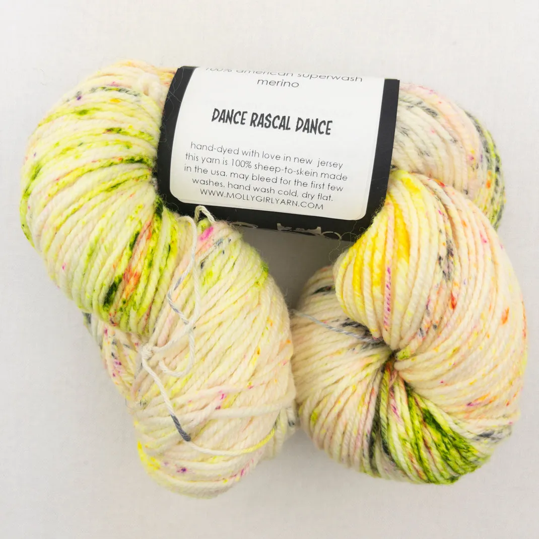 Cadenza Cross-Over Baby Sweater (Rockstar version) Knitting Kit | Molly Girl Rockstar DK