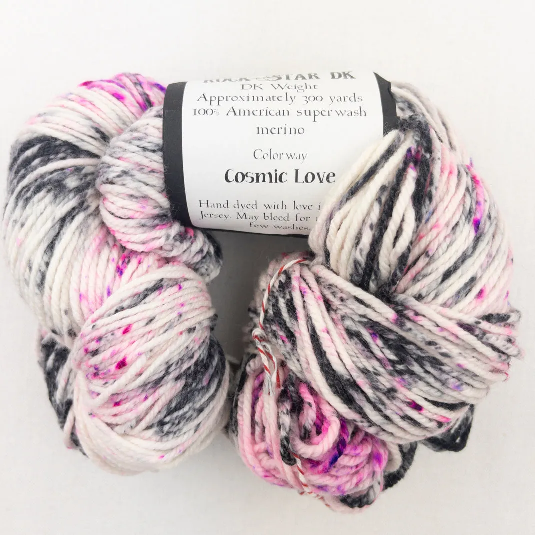 Cadenza Cross-Over Baby Sweater (Rockstar version) Knitting Kit | Molly Girl Rockstar DK