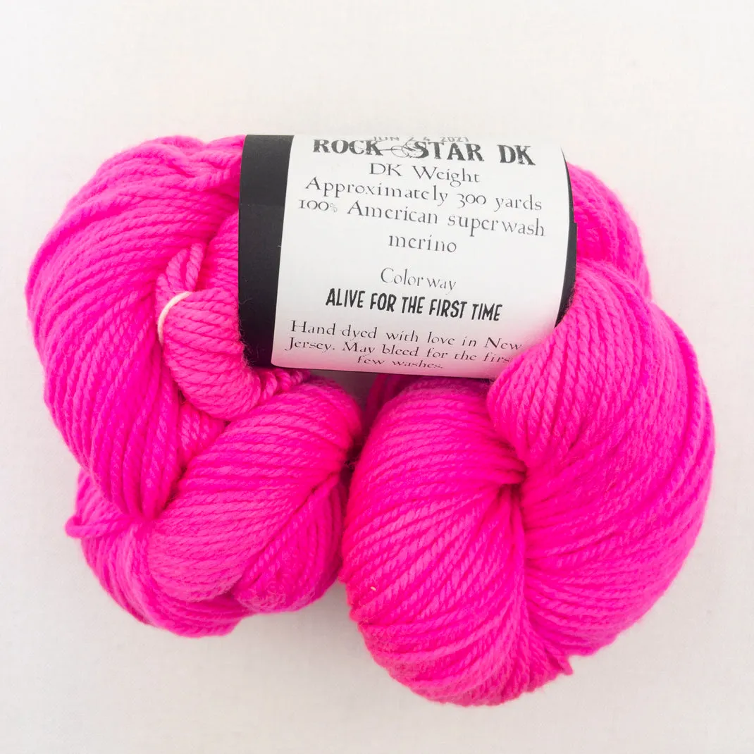 Cadenza Cross-Over Baby Sweater (Rockstar version) Knitting Kit | Molly Girl Rockstar DK