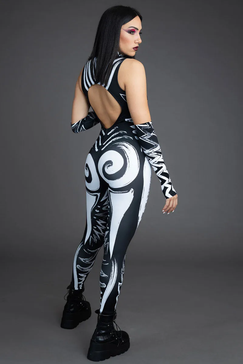 Call of the Tribe Cut Out Catsuit