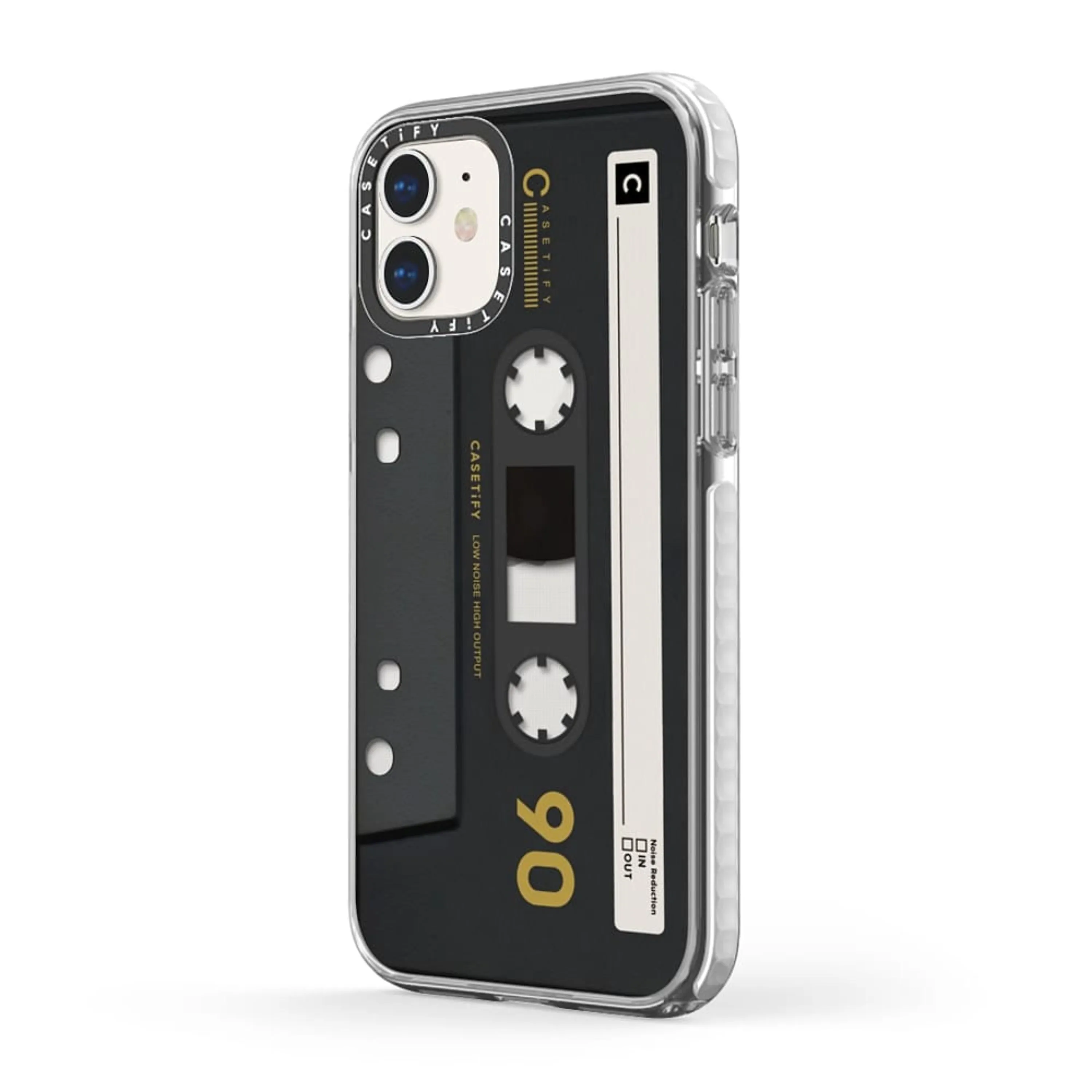 CASETIFY iPhone 12 Mini - Mixtape Cassette Collection Impact Case - Black