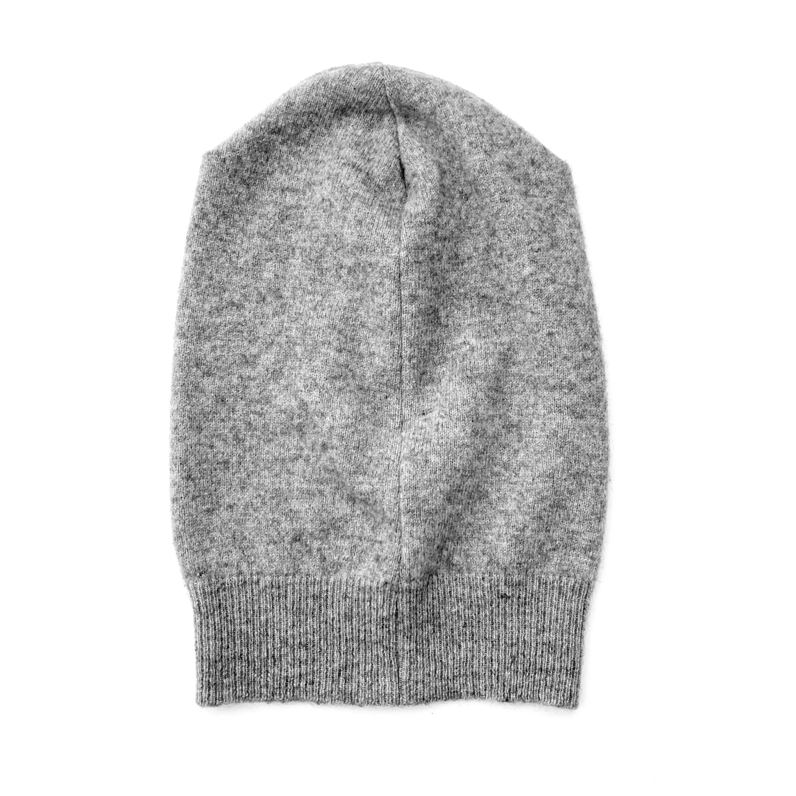 CASHMERE BEANIE | XL Grey
