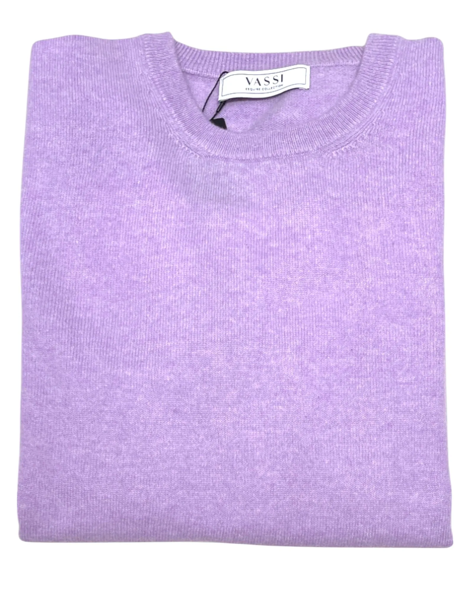 Cashmere Crew Neck Sweater - Soft Lilac
