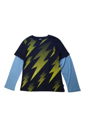 City Threads Lightning Bolt Long Sleeve T-Shirt Size 10Y