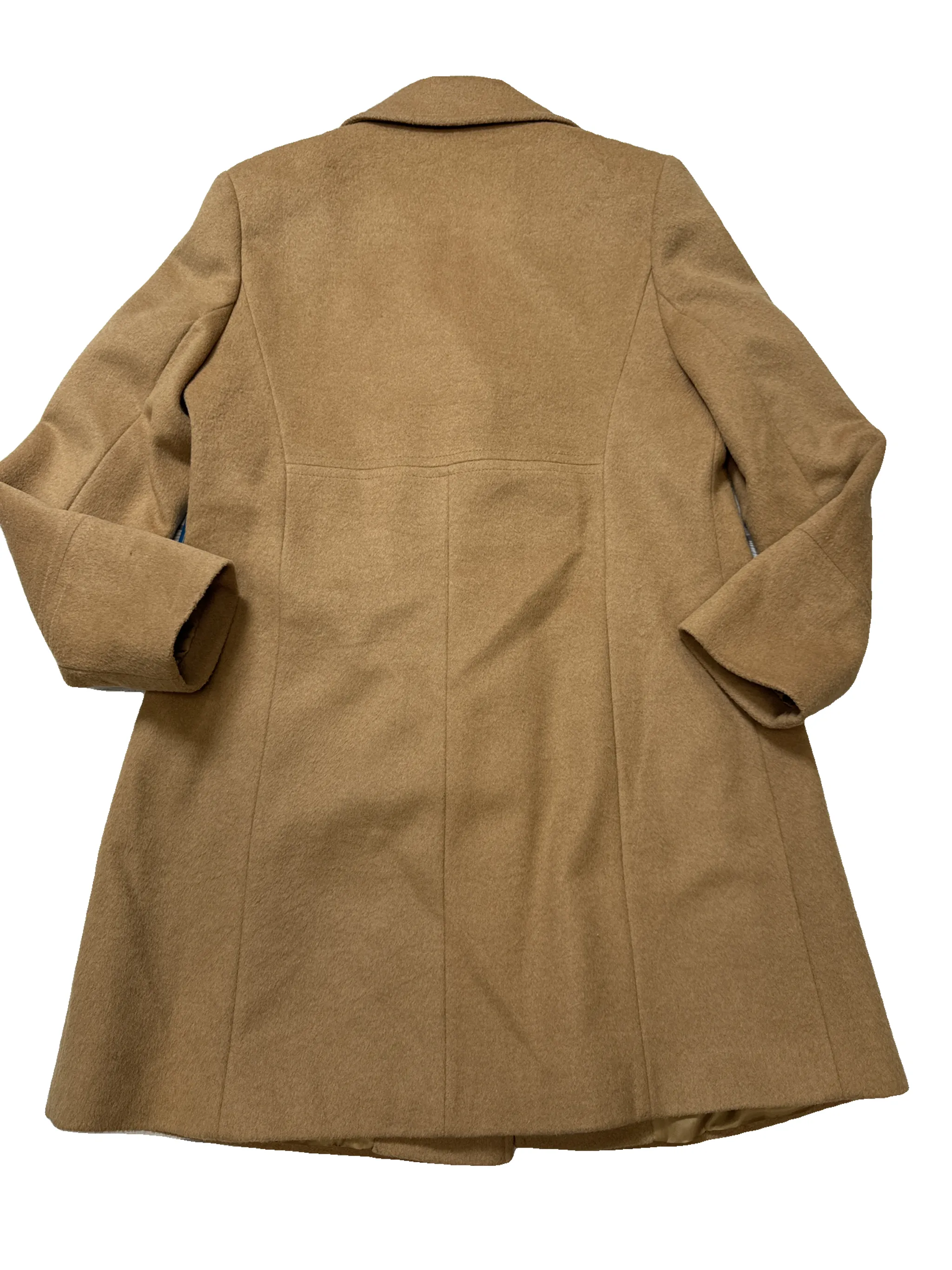 Coat Peacoat By Larry Levine In Brown, Size: L