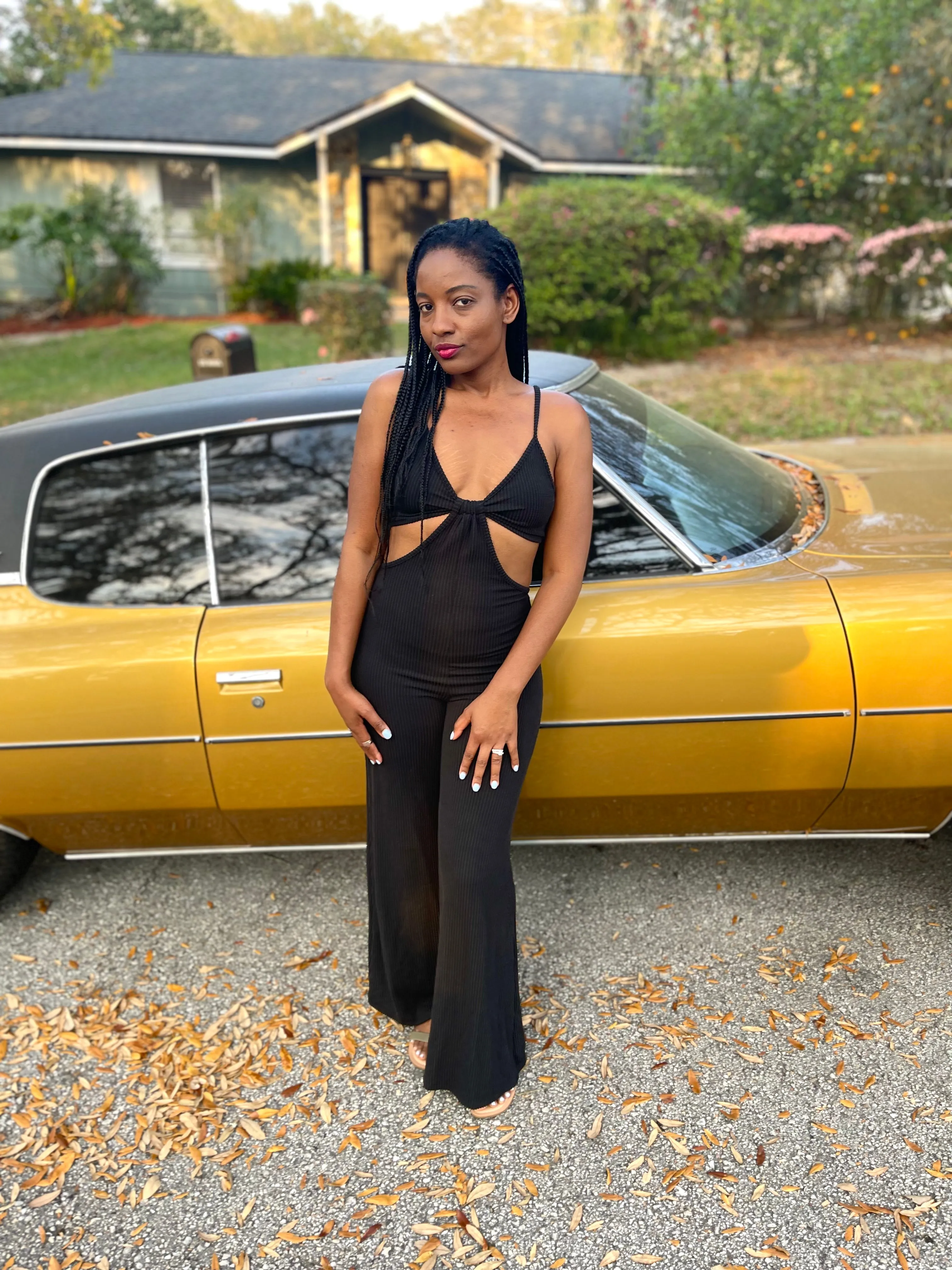 Cool Girl Black Wide Leg Jumpsuit