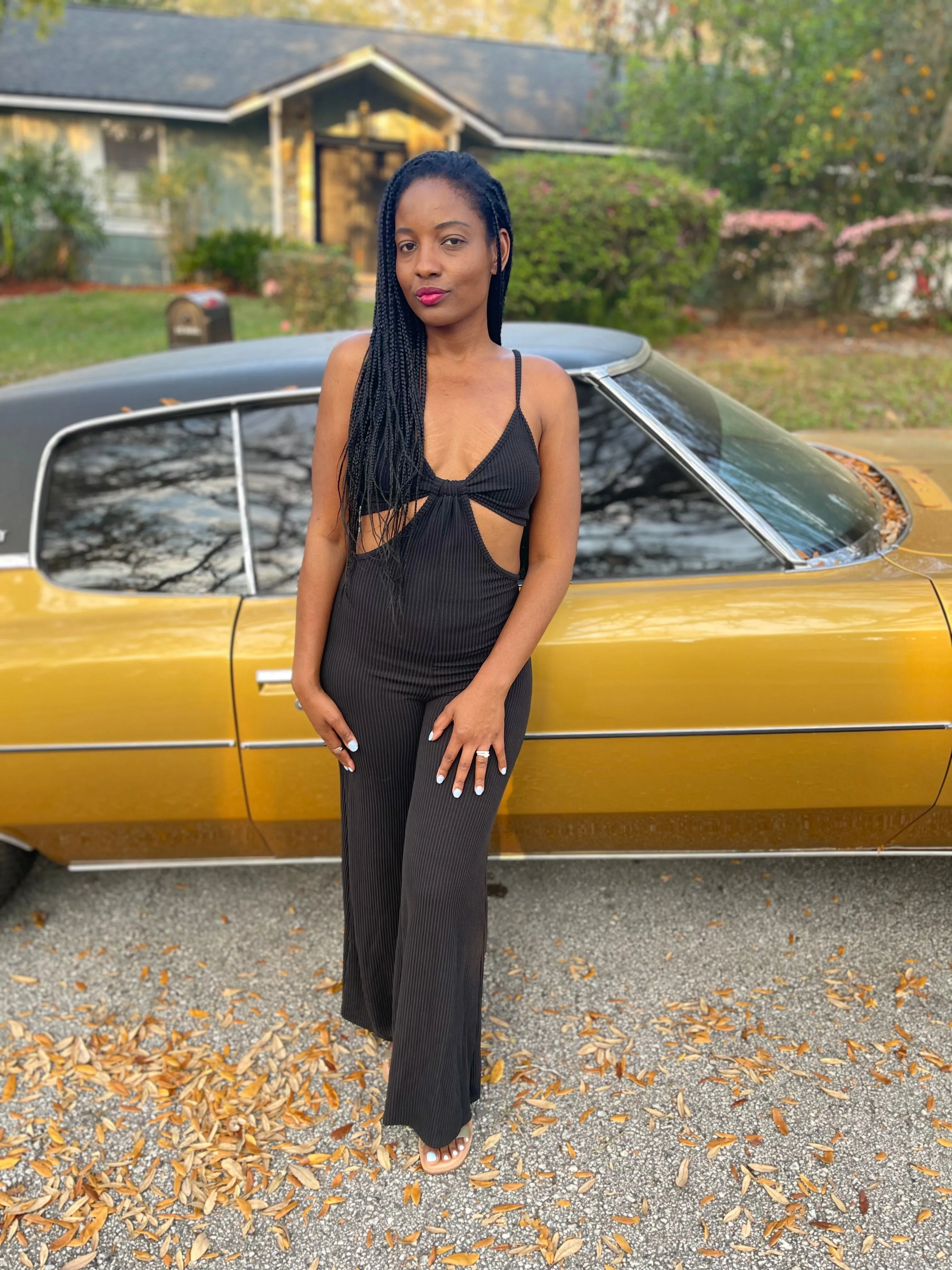 Cool Girl Black Wide Leg Jumpsuit