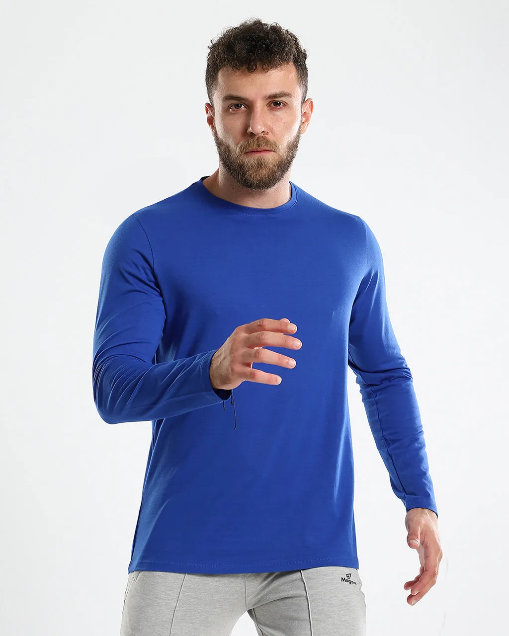 Crew Neck Cotton Long Sleeve