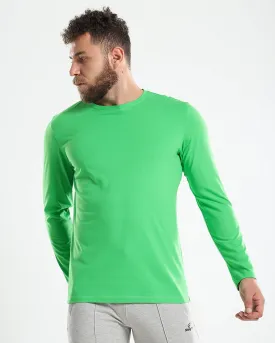 Crew Neck Cotton Long Sleeve