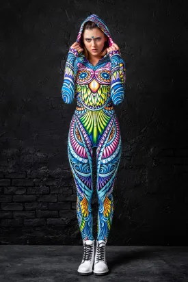 Cyan Birdy Fit Onesie