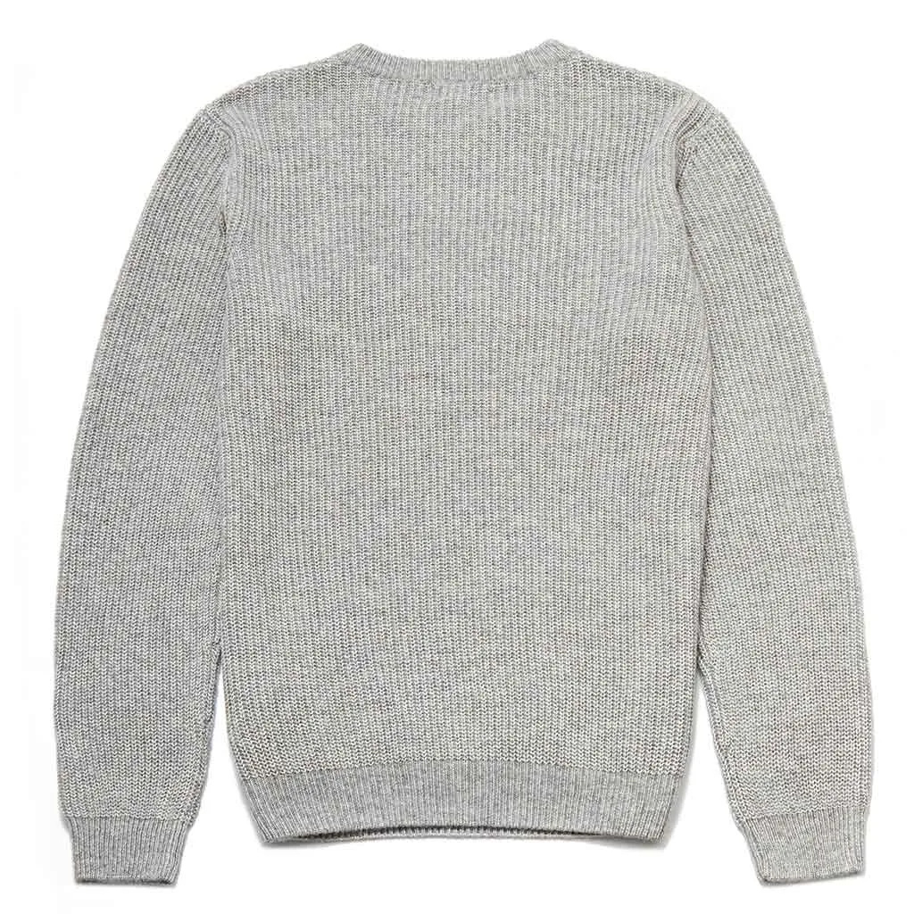Cyril Crew Neck Jumper In Grey