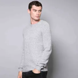 Cyril Crew Neck Jumper In Grey