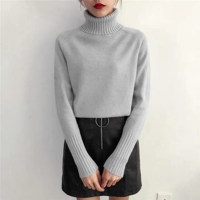 Darling Cashmere Turtleneck Sweater